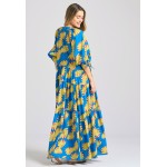Loose fit μίντι φόρεμα με exotic τύπωμα