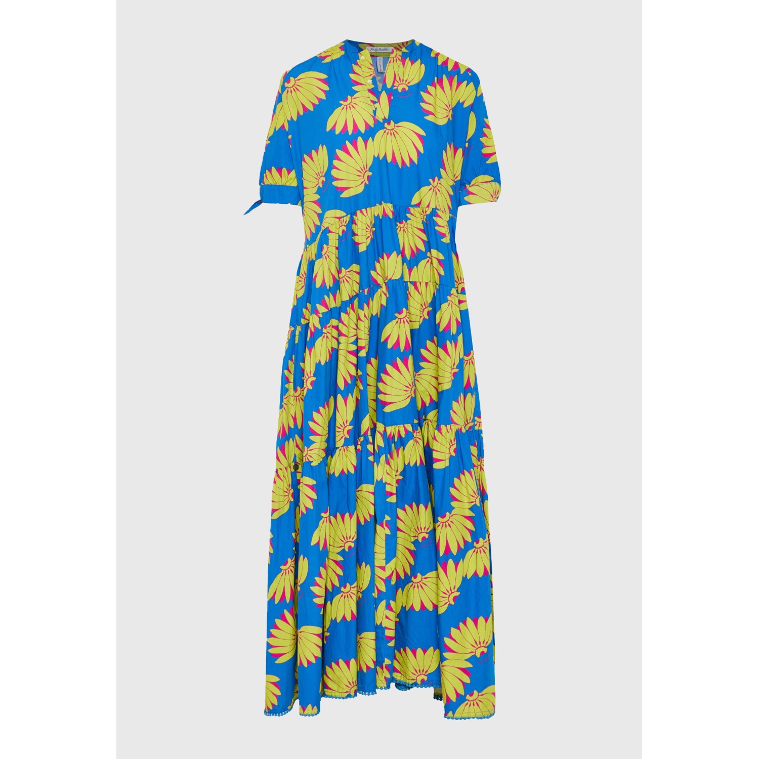 Loose fit μίντι φόρεμα με exotic τύπωμα