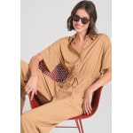 Loose fit ολόσωμη φόρμα με δέσιμο με κόμπο