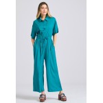 Loose fit ολόσωμη φόρμα με δέσιμο με κόμπο