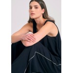 Loose fit παντελόνα από τεχνητό μετάξι
