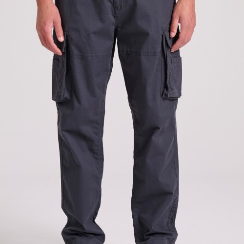 Loose tapered fit cargo παντελόνι σε ζακάρ ύφανση