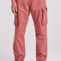 Loose tapered fit cargo παντελόνι σε ζακάρ ύφανση