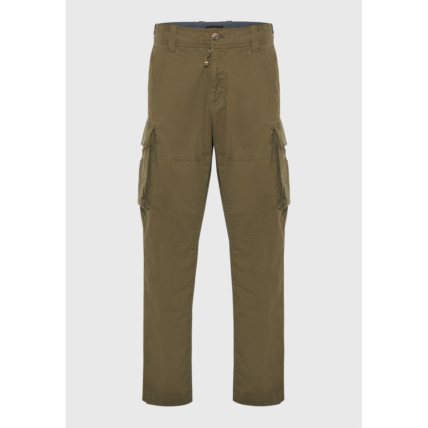 Loose tapered fit cargo παντελόνι σε ζακάρ ύφανση