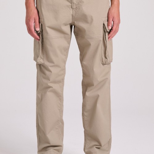 Loose tapered fit cargo παντελόνι σε ζακάρ ύφανση