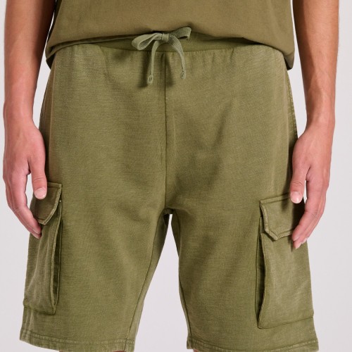 Loose tapered fit αθλητική cargo βερμούδα