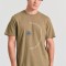 Organic cotton t-shirt με text artwork τύπωμα