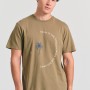 Organic cotton t-shirt με text artwork τύπωμα