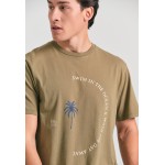 Organic cotton t-shirt με text artwork τύπωμα