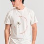Organic cotton t-shirt με text artwork τύπωμα