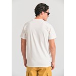 Organic cotton t-shirt με text artwork τύπωμα
