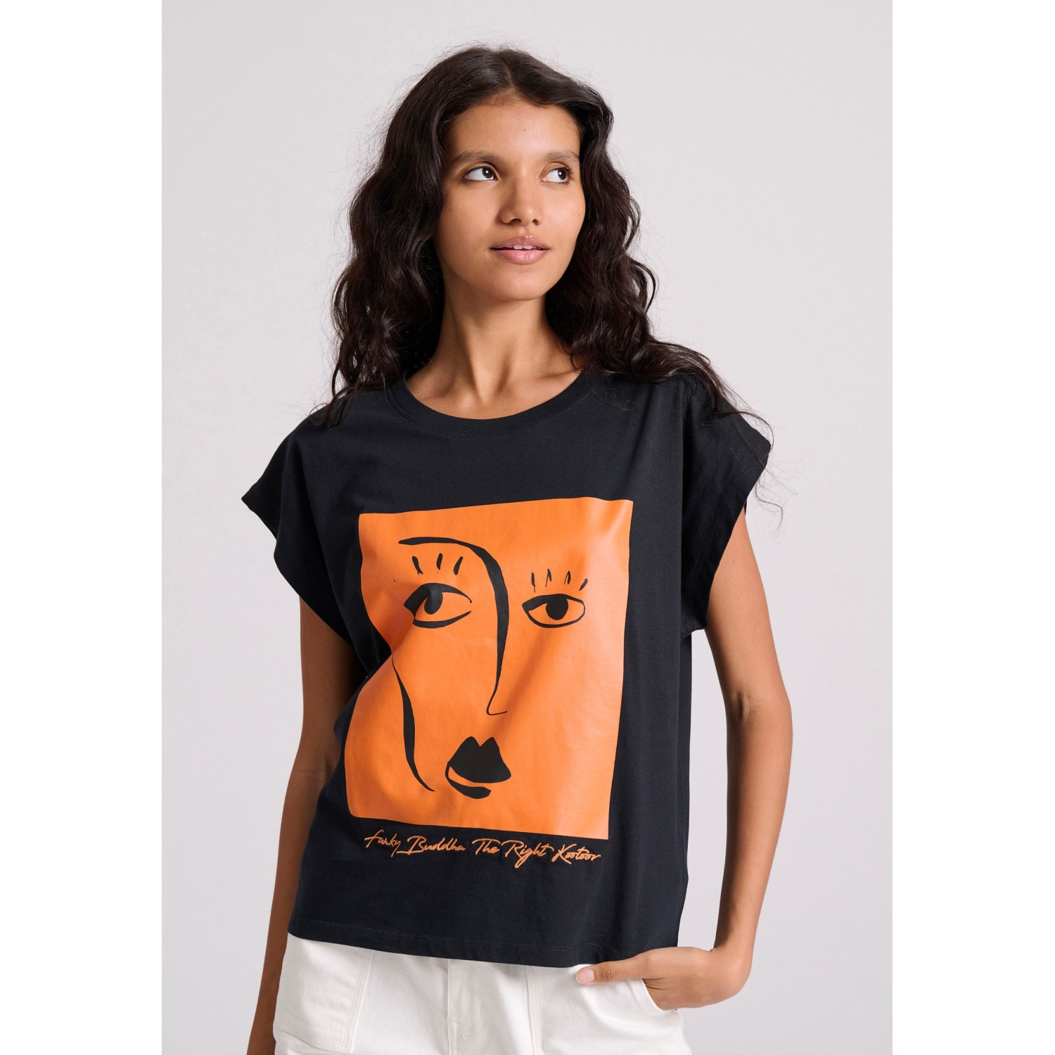 Organic cotton t-shirt με τύπωμα στο στήθος