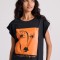 Organic cotton t-shirt με τύπωμα στο στήθος