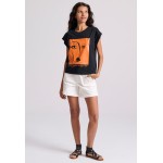 Organic cotton t-shirt με τύπωμα στο στήθος