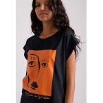 Organic cotton t-shirt με τύπωμα στο στήθος