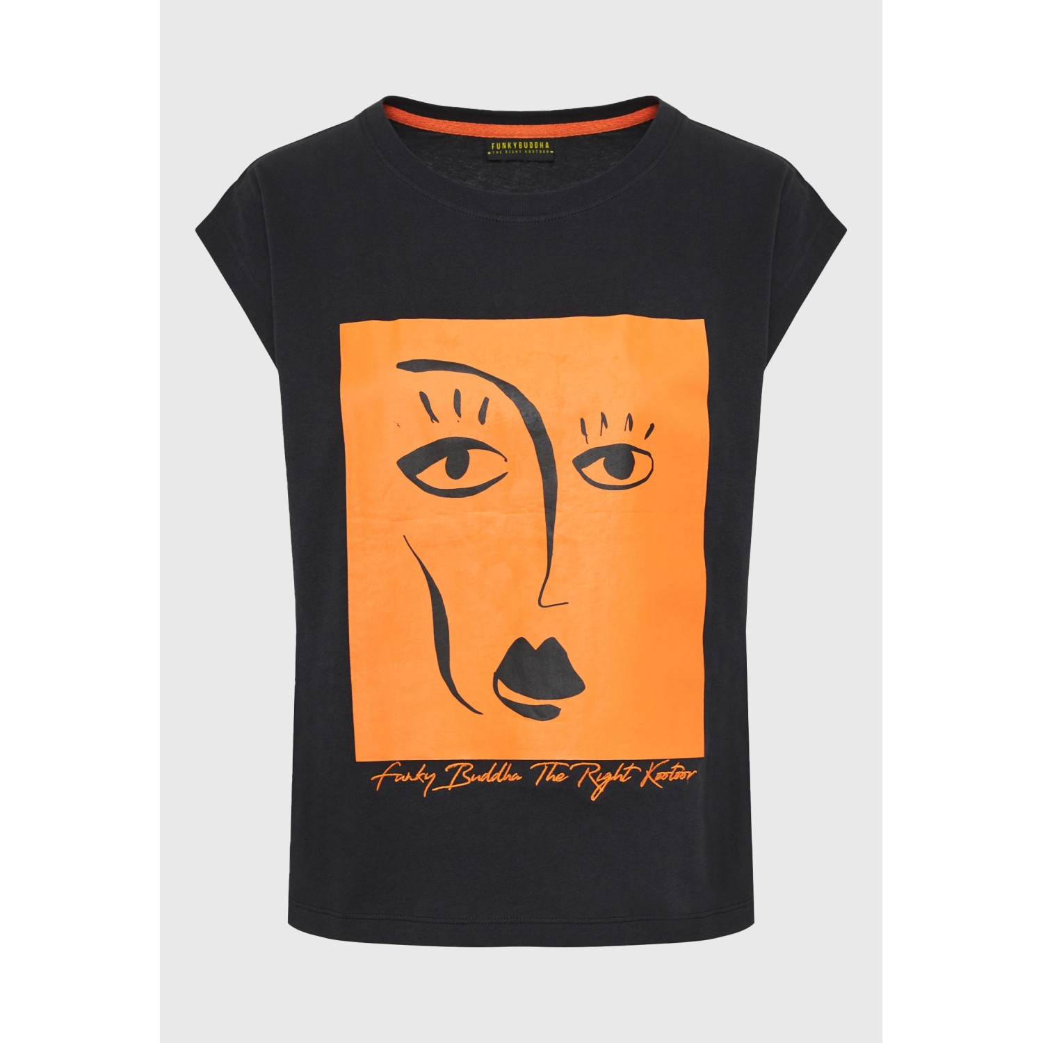 Organic cotton t-shirt με τύπωμα στο στήθος
