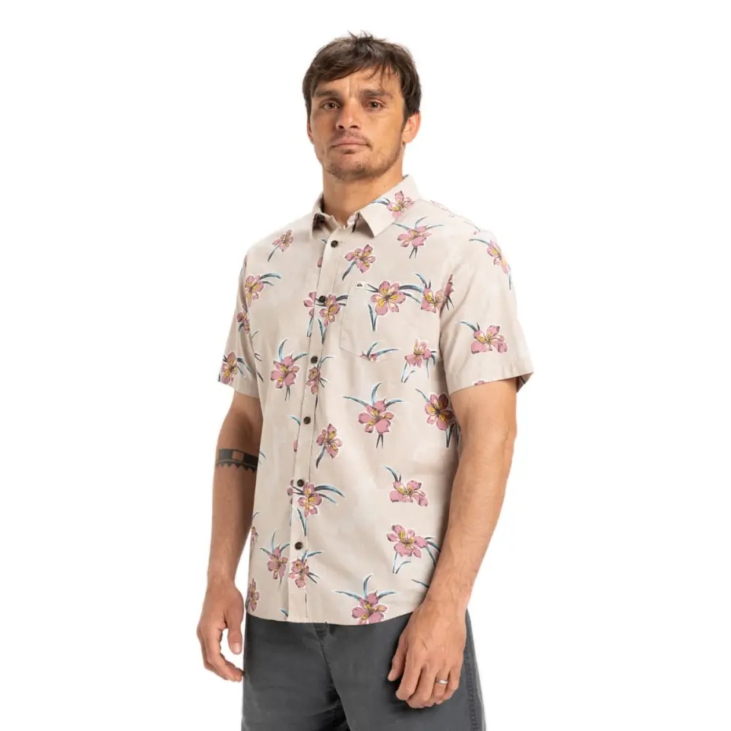 Quiksilver Apero Classic Κοντομάνικο Βαμβακερό Πουκάμισο