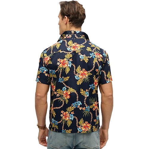 Superdry Hawaiian Print Κοντομάνικο Πουκάμισο Floral