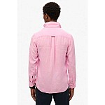 Superdry D2 Stud Vacation Μακρυμάνικo Λινό Πουκάμισο σε Φαρδιά Γραμμή