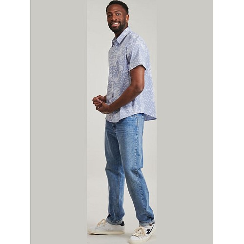 Guess Κοντομάνικο Βαμβακερό Πουκάμισο
