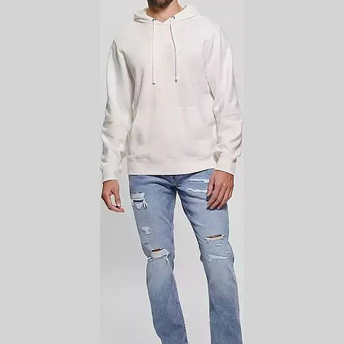 Men's Hoodie Embroidered Logo Hood Guess Jeans