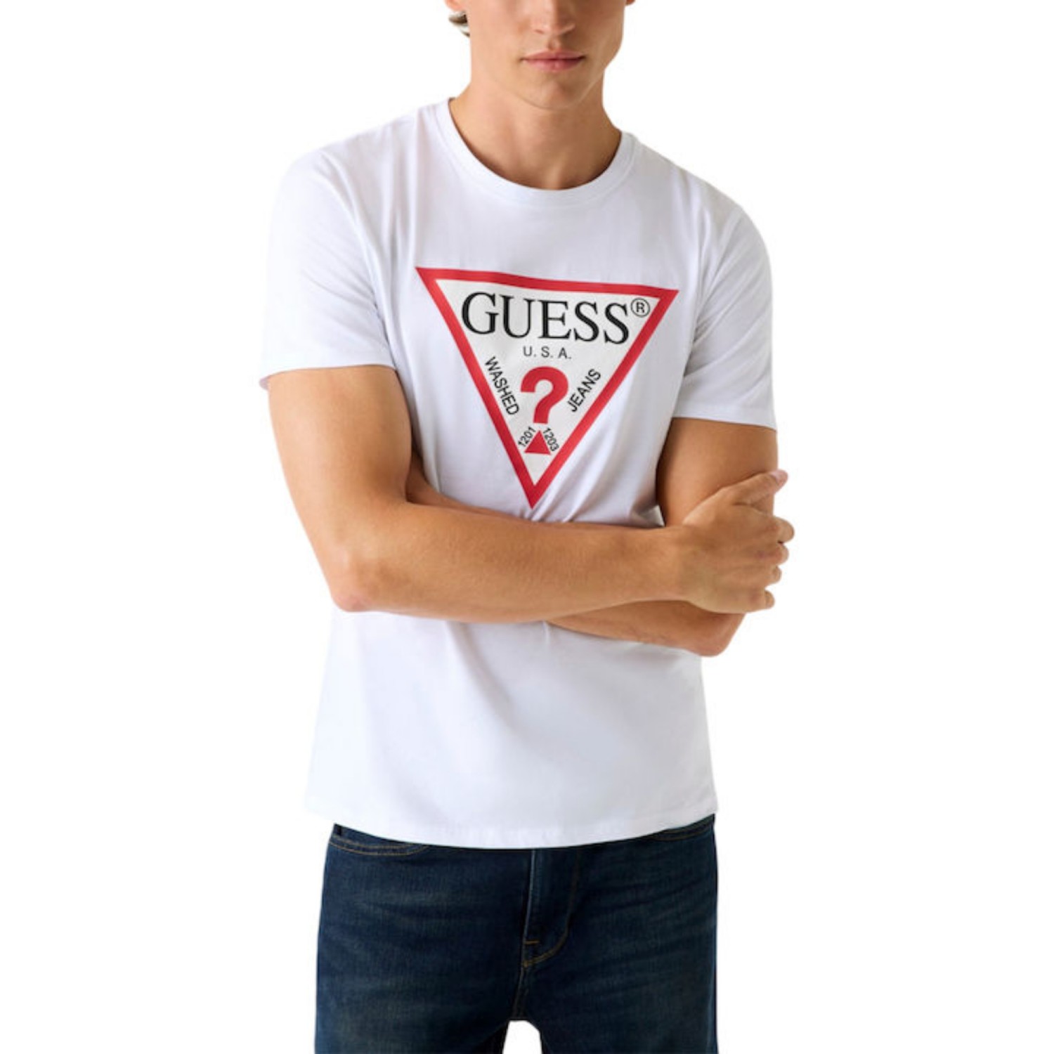 Guess M2YI71I3Z14 Original Logo T-shirt Κοντό Μανίκι