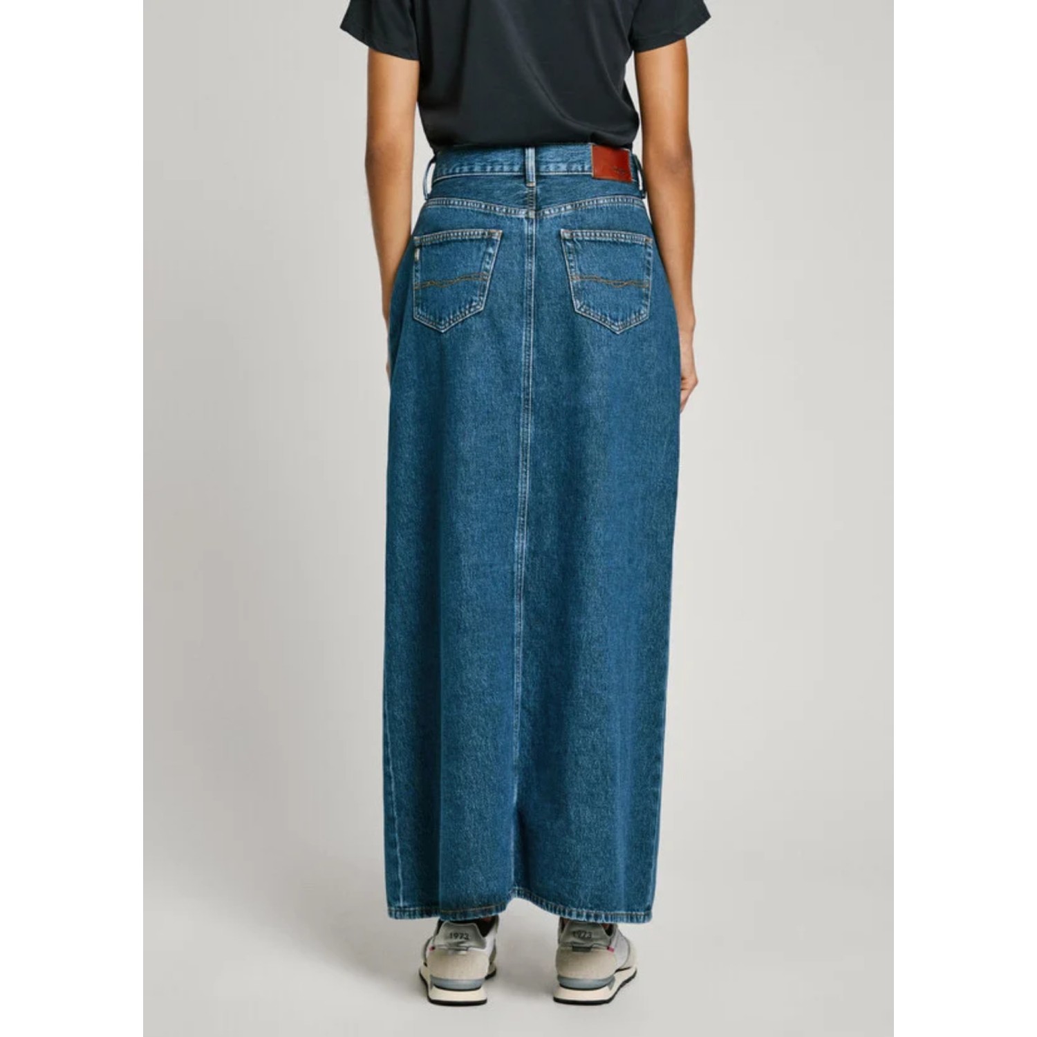 From Pepe Jeans pl901185ef2l drop 2 μάξι φούστα high-low