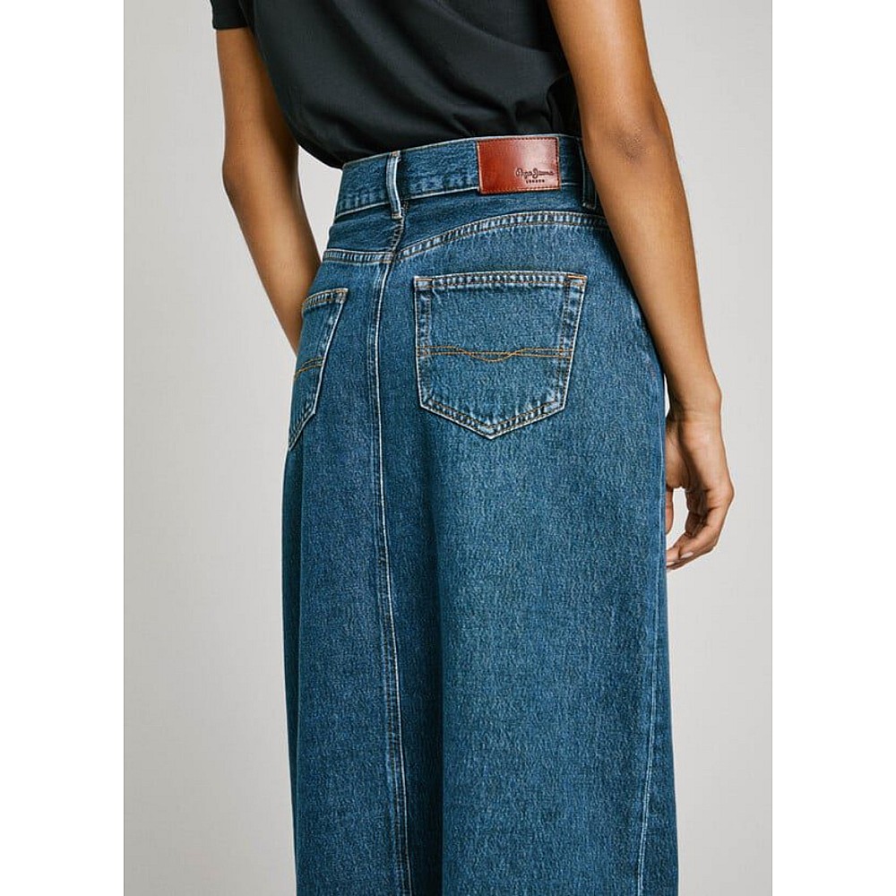 From Pepe Jeans pl901185ef2l drop 2 μάξι φούστα high-low