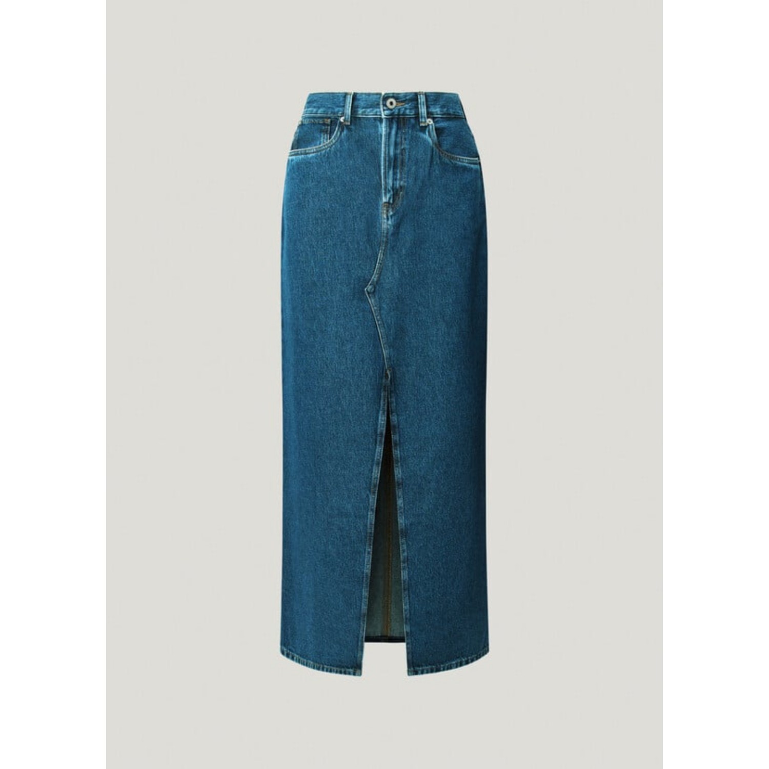 From Pepe Jeans pl901185ef2l drop 2 μάξι φούστα high-low