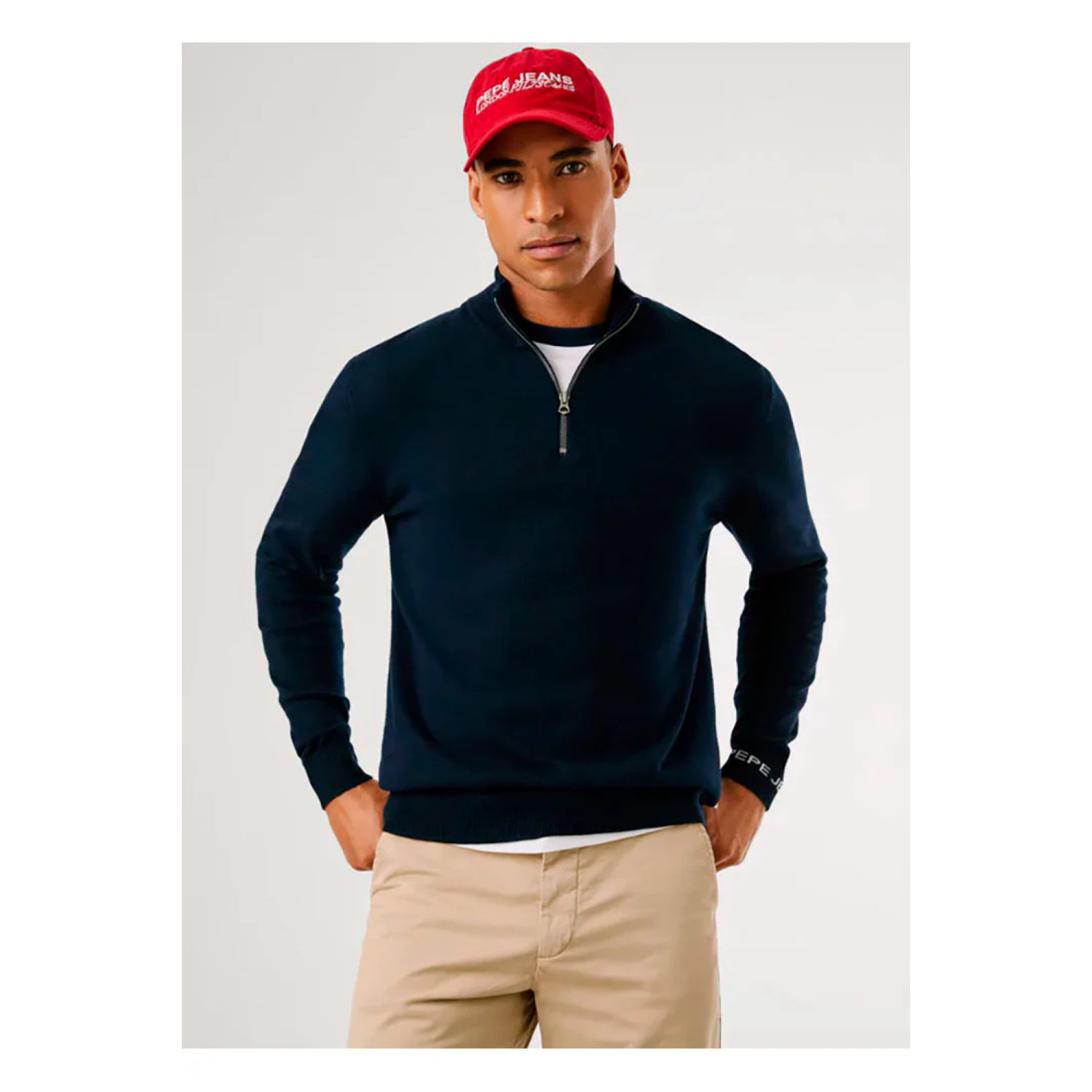 Pepe Jeans Pm7000012 Pm7000012 Drop 3a Andre Mock Zipper Πλεκ