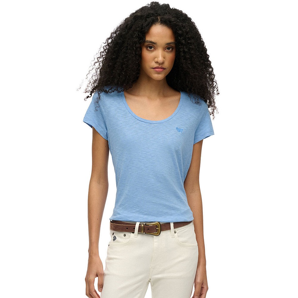 Superdry Μπλούζα Scoop Neck Με Τρουκς