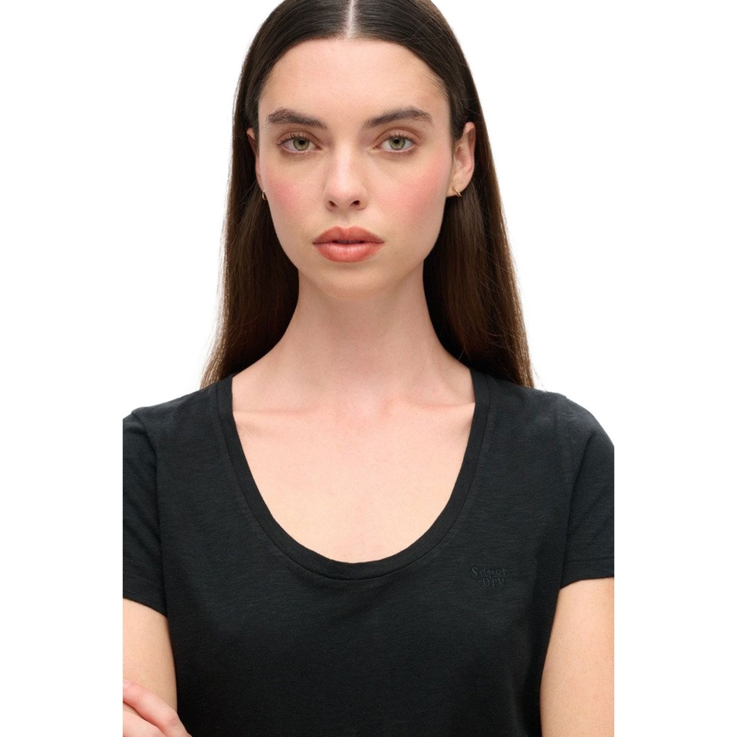 Superdry Μπλούζα Scoop Neck Με Τρουκς