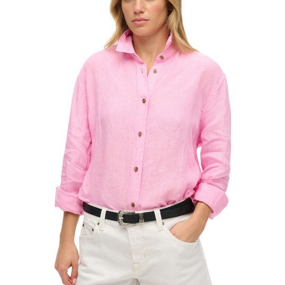 Superdry W4010463a D2 Boyfriend Λινό Καθημερινό Με Τρουκ