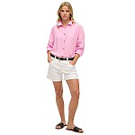 Superdry W4010463a D2 Boyfriend Λινό Καθημερινό Με Τρουκ