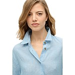 Superdry W4010463a D2 Boyfriend Λινό Καθημερινό Με Τρουκ