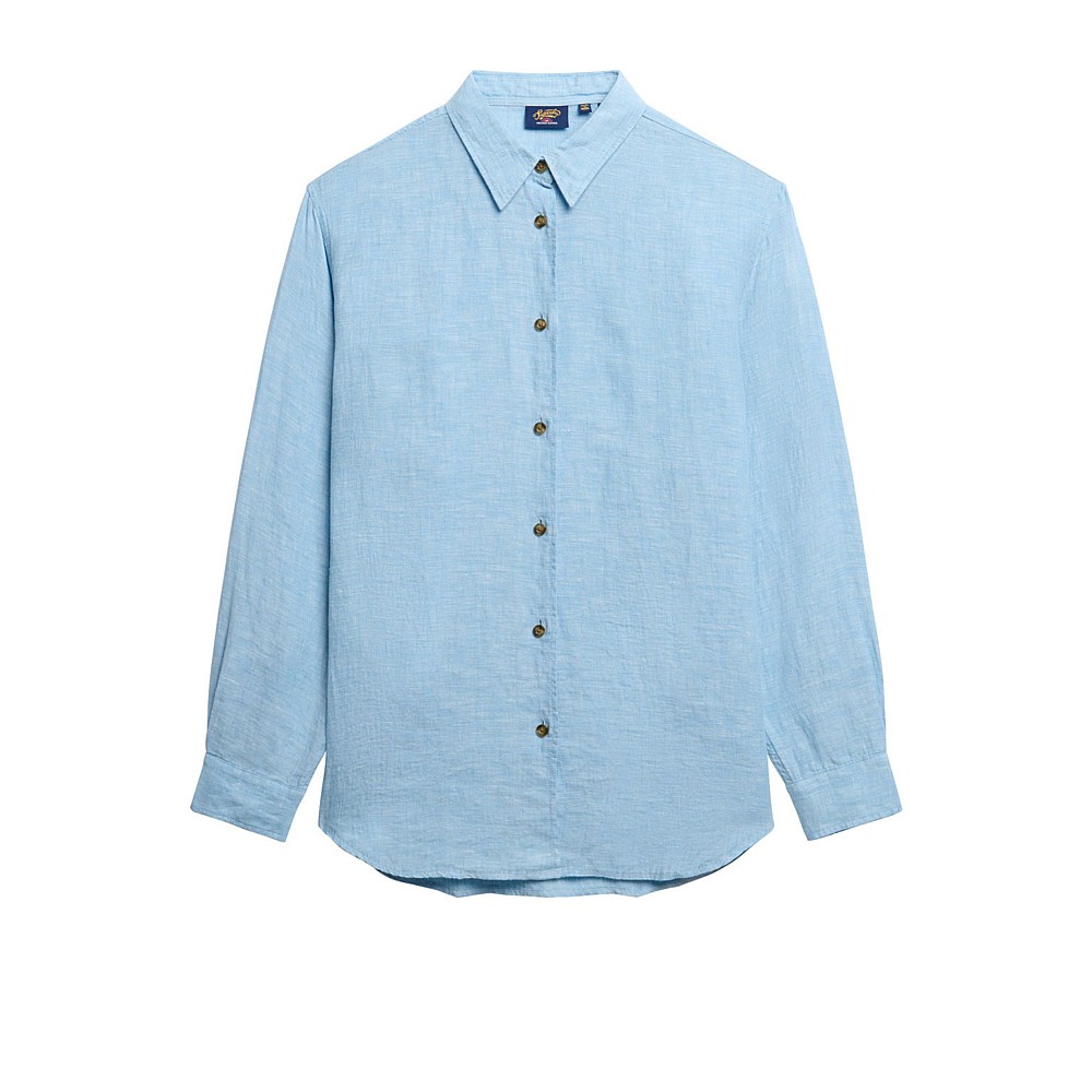 Superdry W4010463a D2 Boyfriend Λινό Καθημερινό Με Τρουκ