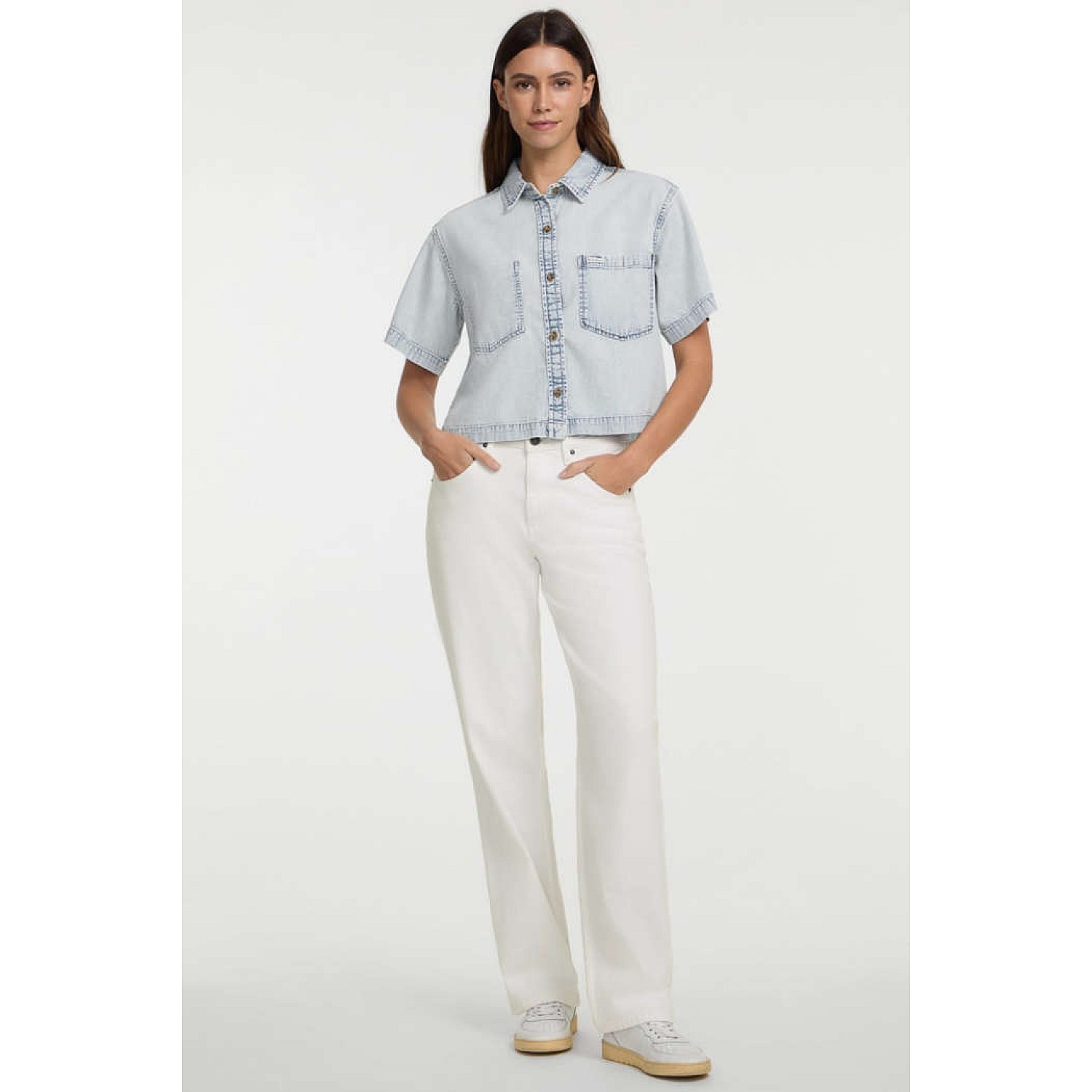 Denim Πουκάμισο GUESS JEANS