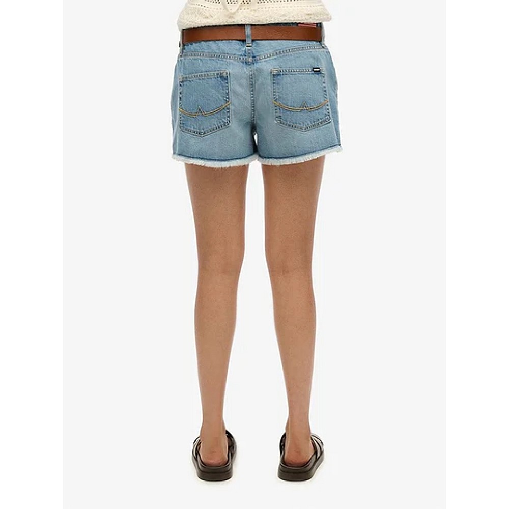Superdry ovin μεσαία μέση τζιν σορτς