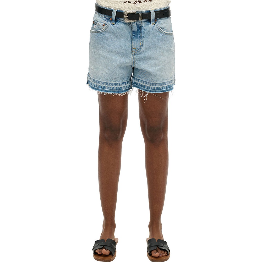 Superdry W7110449a D2 Ovin Σορτς Μέσης Με Κομμένο Τελείωμα