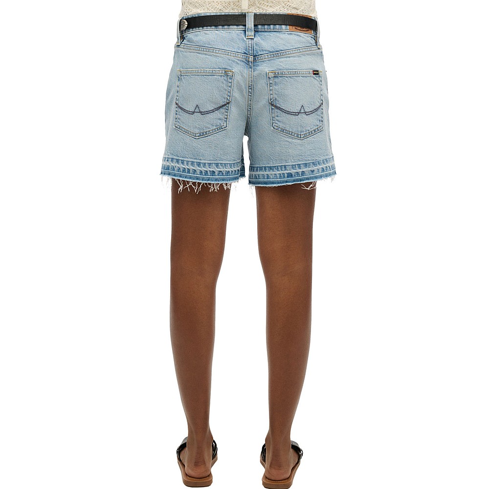 Superdry W7110449a D2 Ovin Σορτς Μέσης Με Κομμένο Τελείωμα