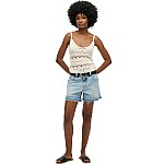 Superdry W7110449a D2 Ovin Σορτς Μέσης Με Κομμένο Τελείωμα