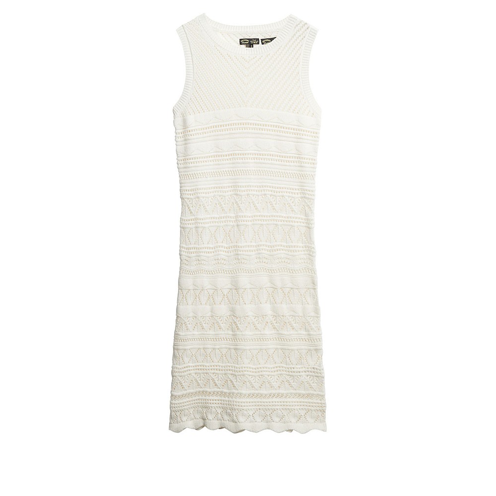 From Superdry W8011857A D3 Stud Crochet Mini Dress Φόρεμα