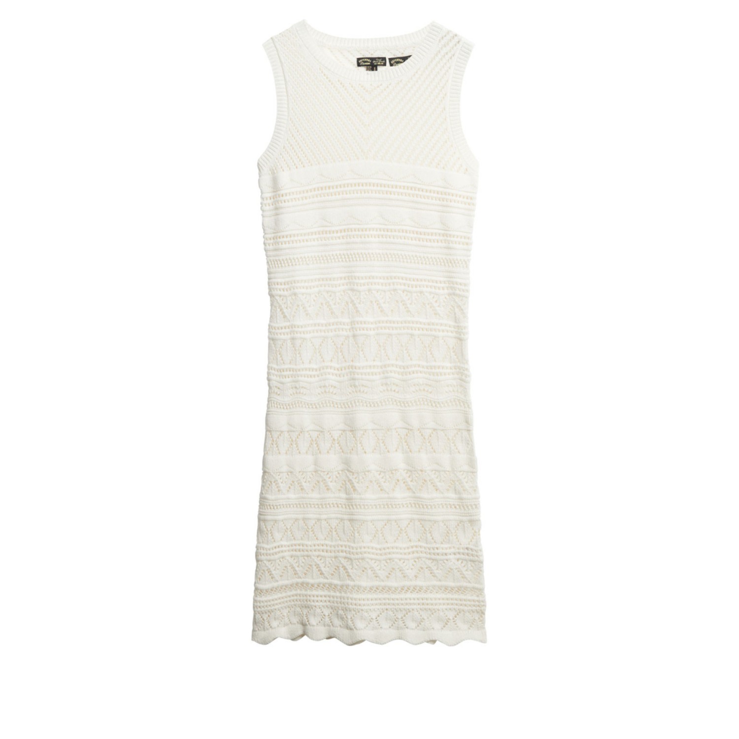 From Superdry W8011857A D3 Stud Crochet Mini Dress Φόρεμα