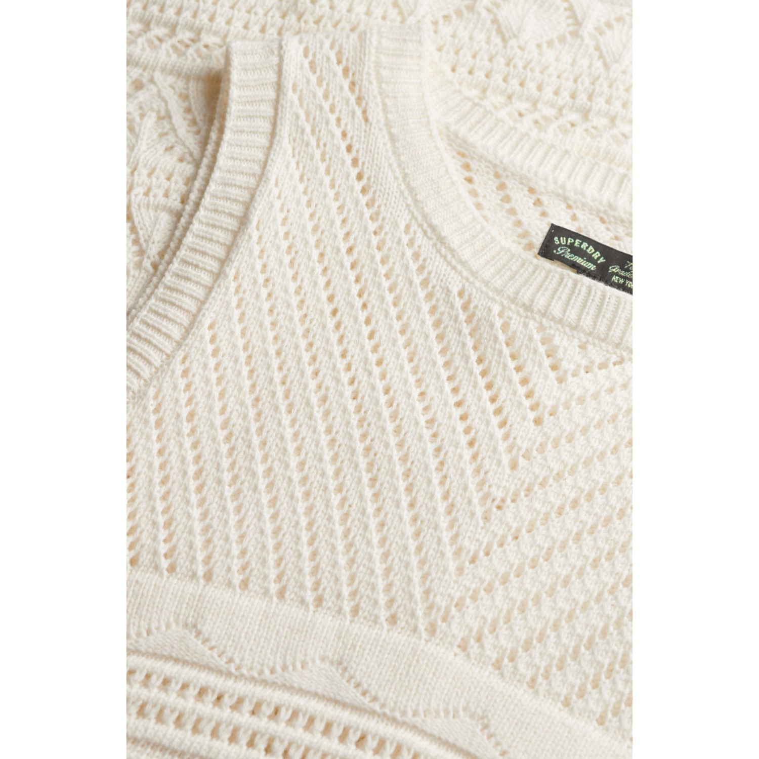 From Superdry W8011857A D3 Stud Crochet Mini Dress Φόρεμα