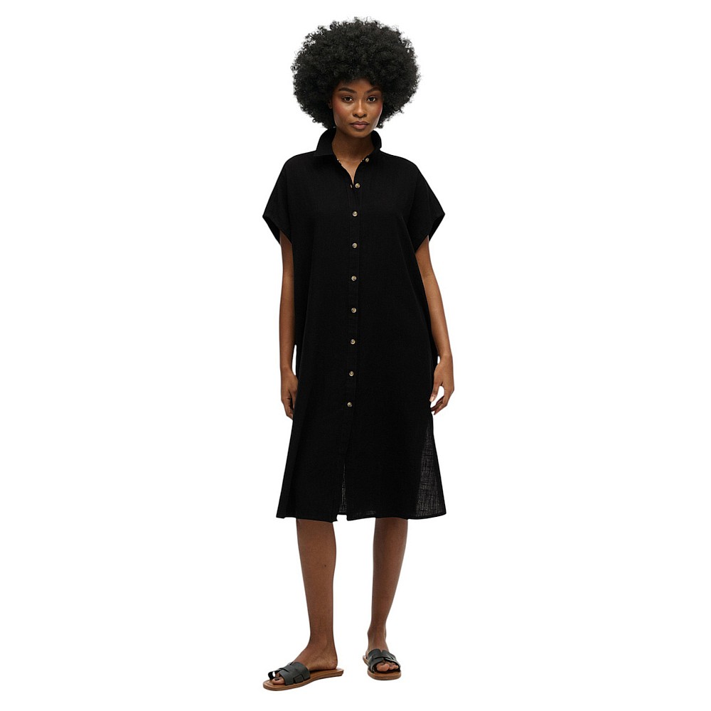 Superdry W8011959A Oversized Midi Πουκάμισο Με Τρουκς
