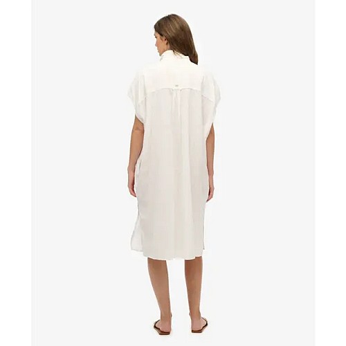 Superdry W8011959A Oversized Midi Πουκάμισο Με Τρουκς