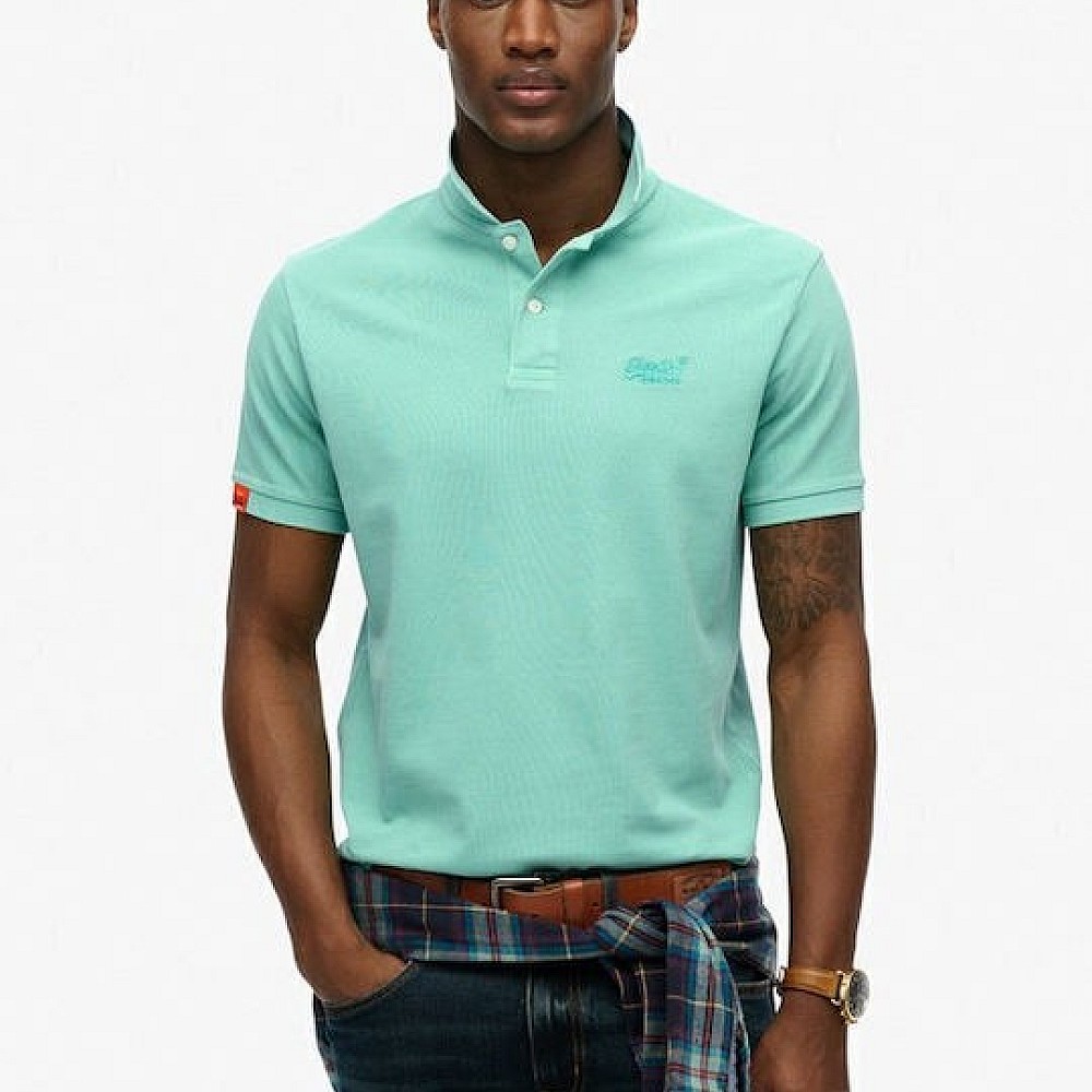 Superdry Ανδρική Μπλούζα Polo Κοντομάνικη