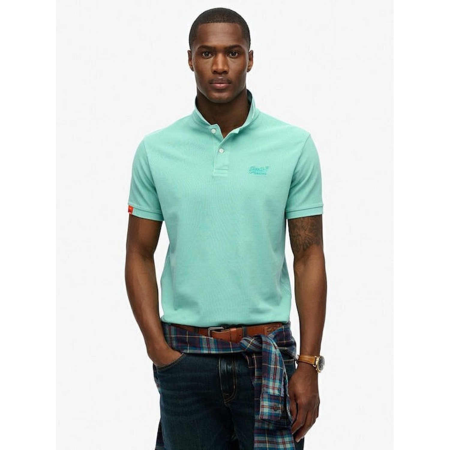 Superdry Ανδρική Μπλούζα Polo Κοντομάνικη