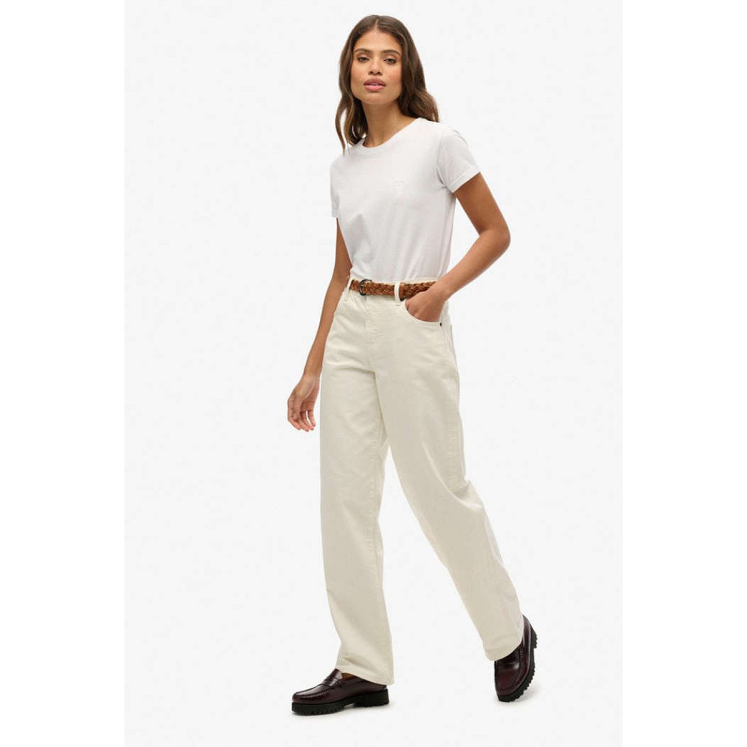 Denim Παντελόνι 'Mid Rise Wide Leg' SUPERDRY