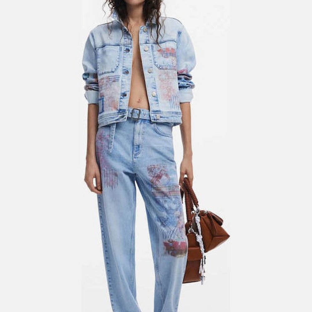 DESIGUAL 25SWDD13 D2 DENIM_HAWAI ΠΑΝΤΕΛΟΝΙ ΓΥΝΑΙΚΕΙΟ